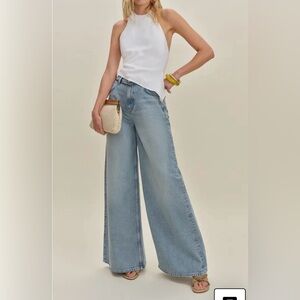 reformation Addyson High-Rise Wide-Leg Jeans
